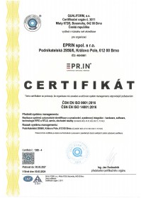 ISO 9001-2016 +  ISO 14001-2016 CZ-A4 vyska