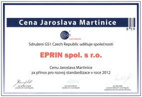 GS1 Cena Jaroslava Martinice 2012